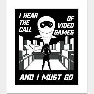 Girl Gamer Video Games Calling Girl Gamers Gift Posters and Art